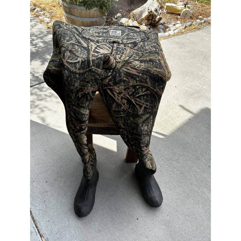 Hodgman Neoprene Chest Waders Size 8 Camo Bootfoot Steel Shank Hunting Fishing
